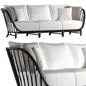 3D KYOTO ALU SOFA 3 SEAT model