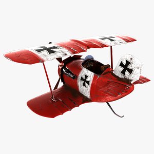 3D model cartoon airplane