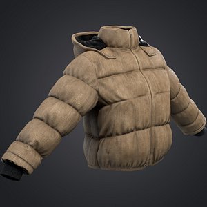 Beige winter jacket