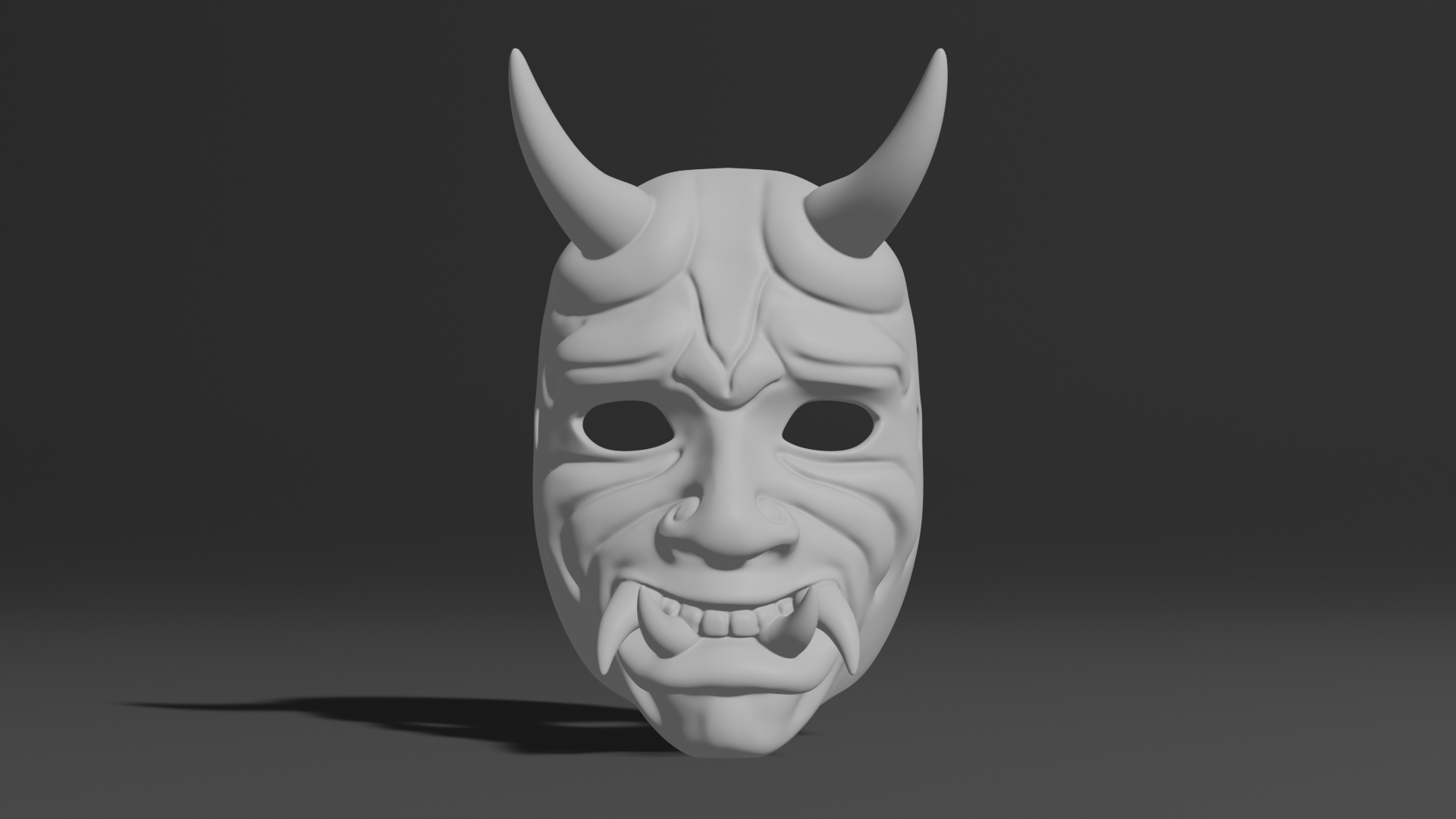 3D Oni Mask - TurboSquid 2221304