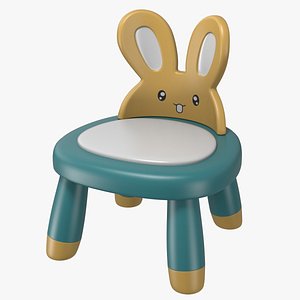 3D Rabbit kids chair