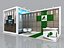 Exhibition Stand Stall 9x4m Height 400 cm 2 Side Open