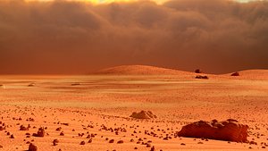 3d mars landscape