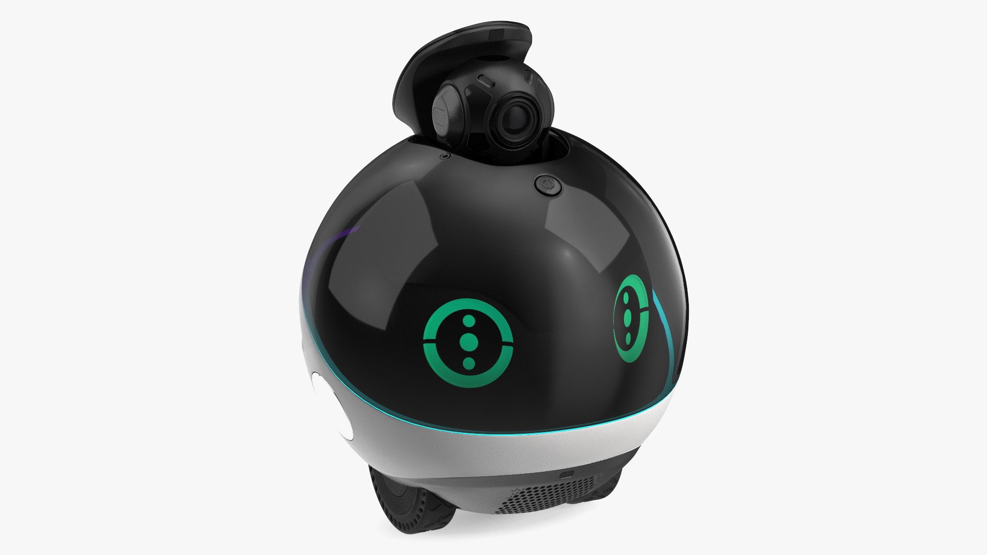 Home Companion Robot Green 3D model preview