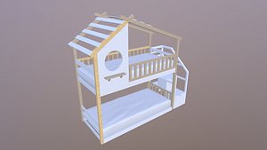Kids  Bunk Bed 3D model
