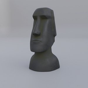 3D Meme face Statue