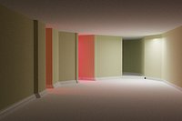 backroom industrial empty room liminal space