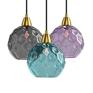 Ilaria Extra Large Cluster Pendant Multicolour and Brass