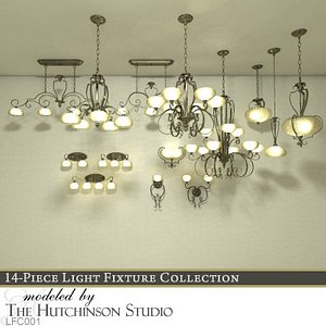3d light fixtures lfc001 model