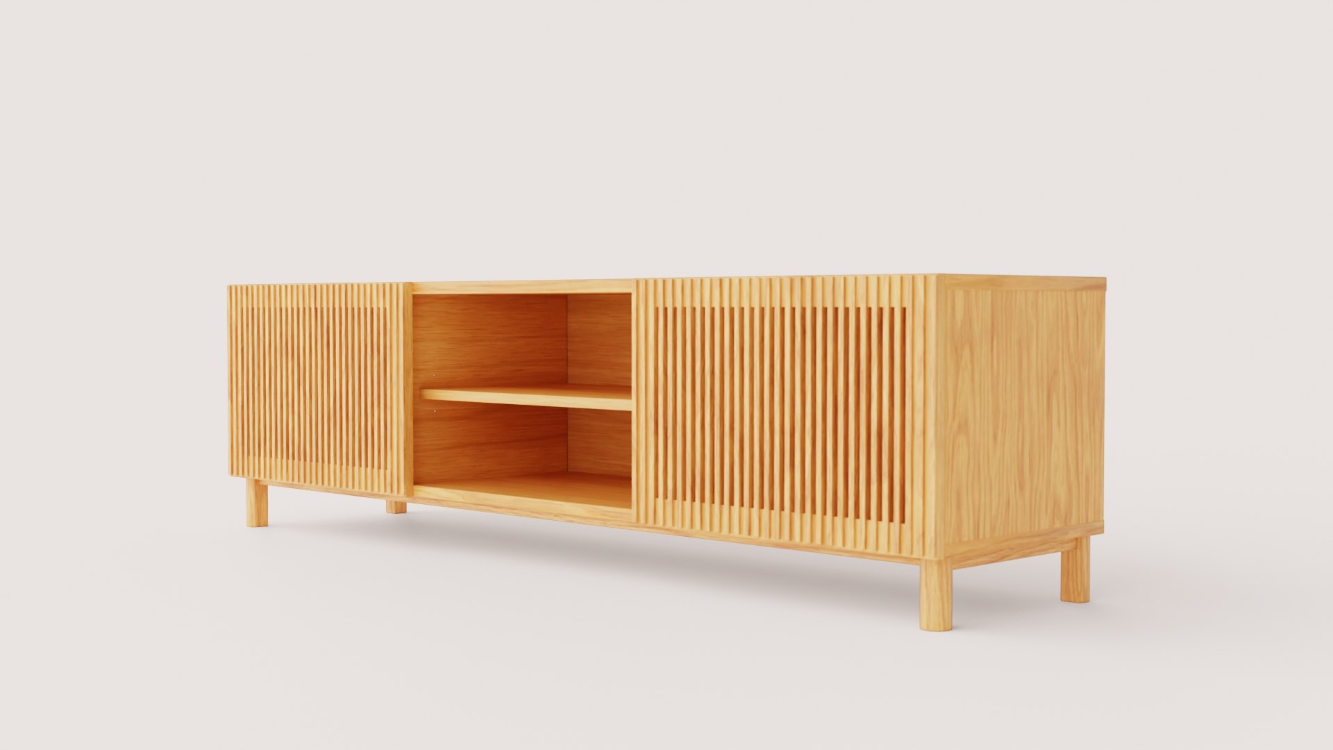 Modern Slatted Wood TV Stand with Open Shelves 3D model https://p.turbosquid.com/ts-thumb/nl/v4YPDL/Bx/preview_1/jpg/1786445413/1920x1080/fit_q87/bd5d16a5f346a9a26d2f4ab2bda4f2f2c225a7e1/preview_1.jpg