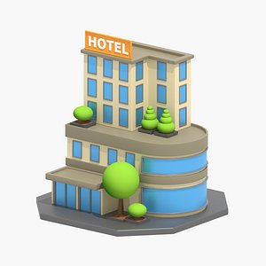 Hotel 3D Illustration model