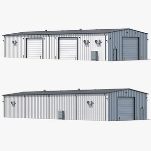 3D Industrial Building 35 model