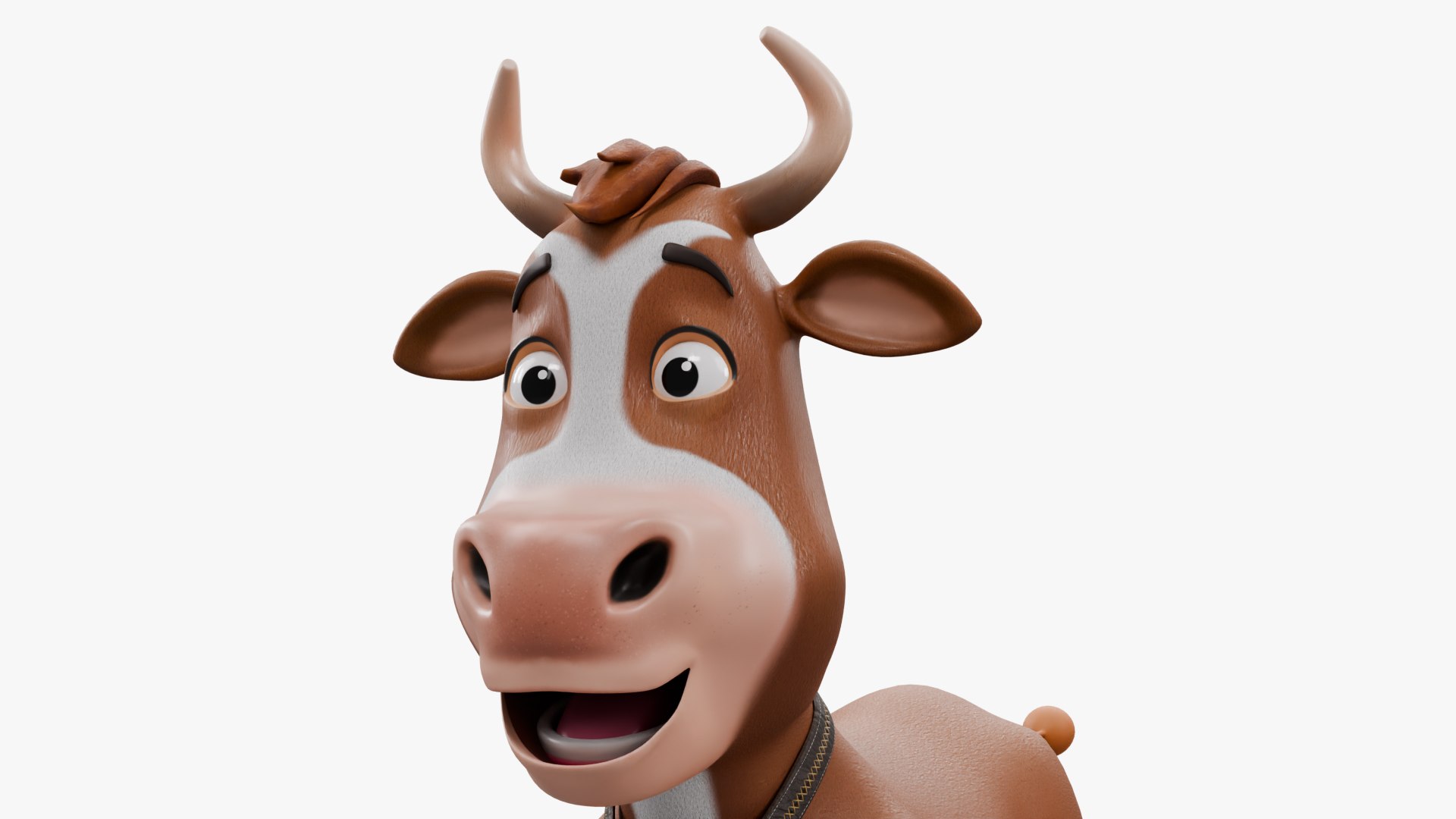 Brown Cow Rigged 3D Model - TurboSquid 2210651