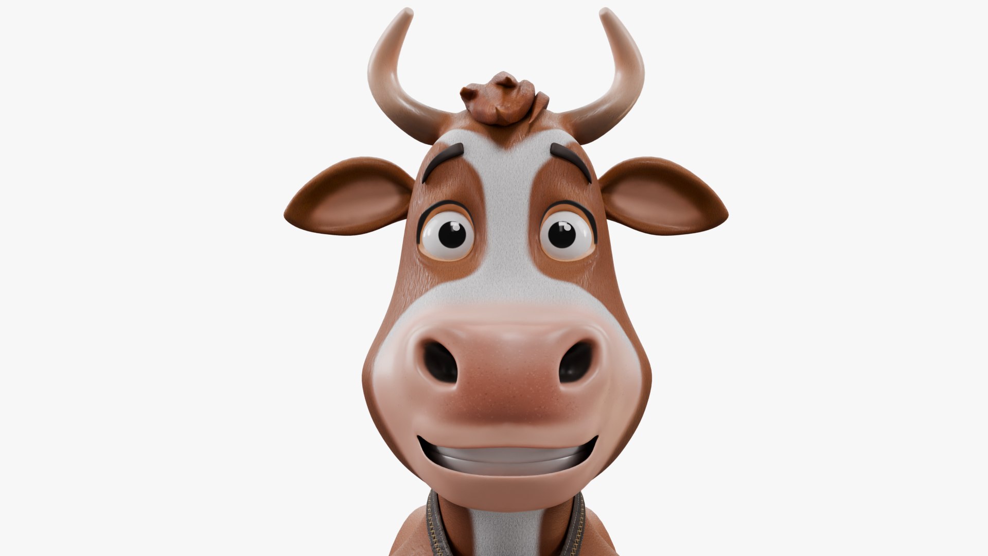 Brown Cow Rigged 3D Model - TurboSquid 2210651