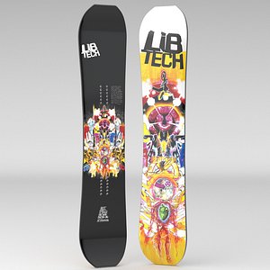 3D Snowboard Lib Tech T Rice Pro Camber 2025 model