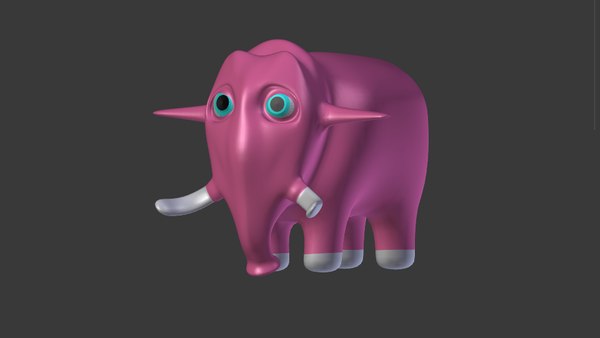 elephant basic 3d obj