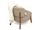 Cubist Armchair with Throw and Pillow 3D model