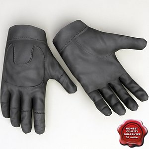soldier gloves 3d model
