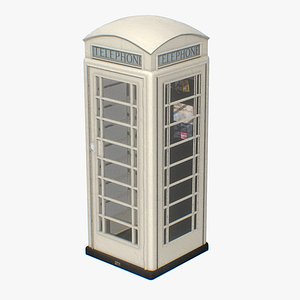 White English Telephone Booth K6