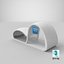 3D Sci-Fi Futuristic Bus Stop model