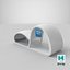 3D Sci-Fi Futuristic Bus Stop model