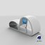 3D Sci-Fi Futuristic Bus Stop model