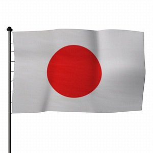 3d 3ds japan flag