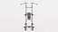 Power Tower Workout Machine 3D model