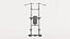 Power Tower Workout Machine 3D model