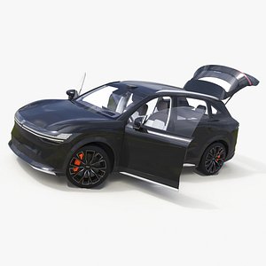 3D model Zeekr 7X High-Tech Obsidian Black Crossover Rigged