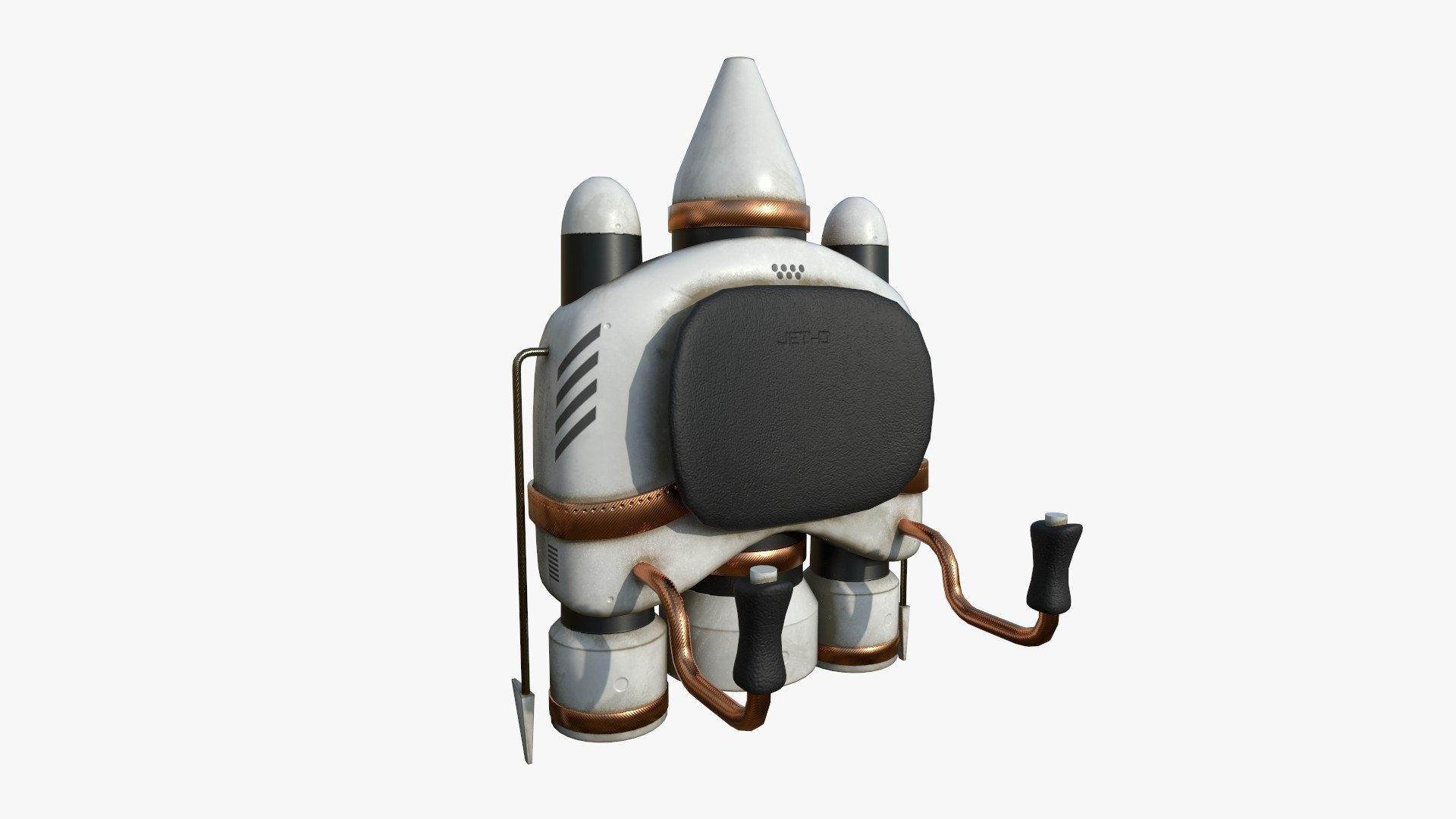 3D Jetpack D01 White Copper - SciFi Character Design - TurboSquid 1959723