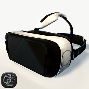Gear VR headset low poly