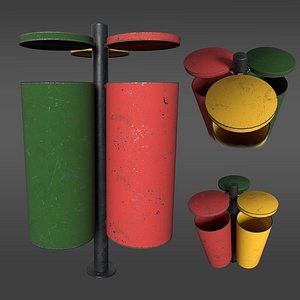 3D model Basurero Ecologico Bristol