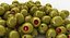 realistic pitted olives red 3D model
