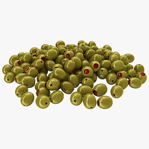 Pitted Olives with Red Pimento