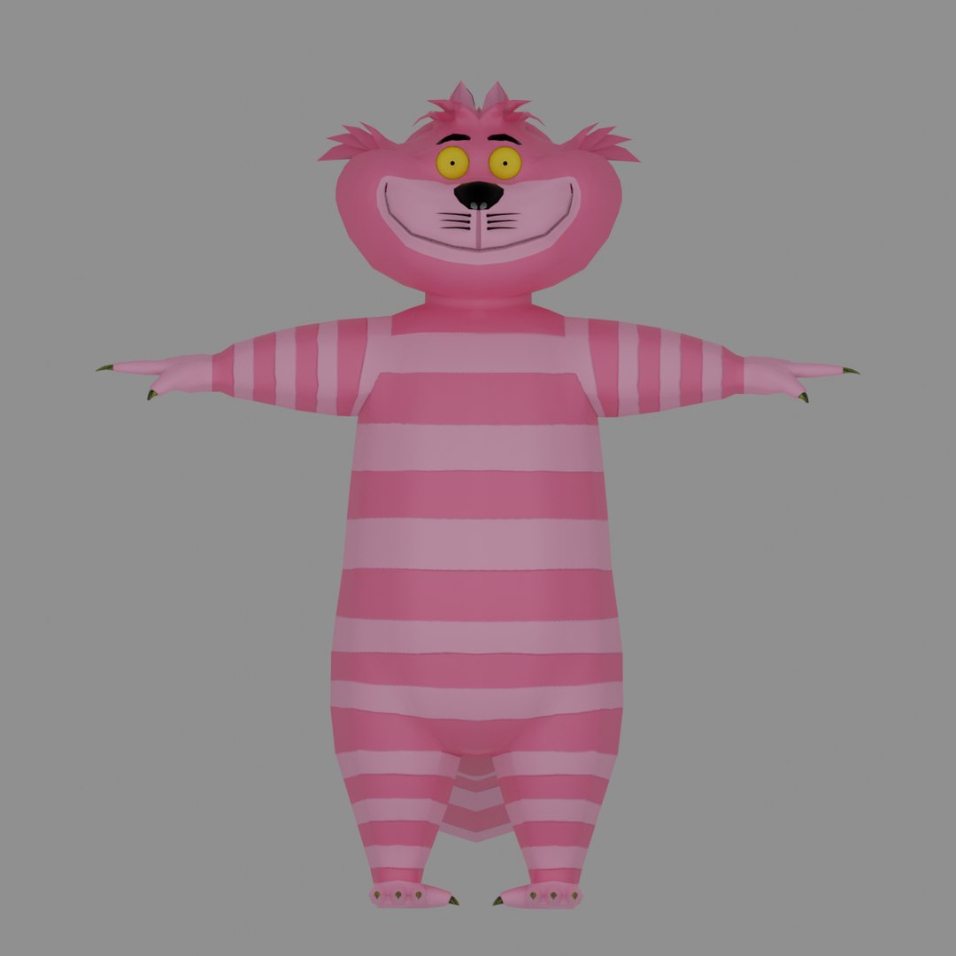 Gato De Cheshire Modelo 3d Turbosquid 1810357