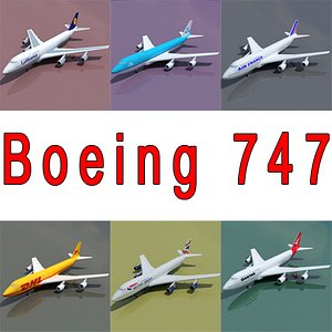 3d boeing 747 6 model