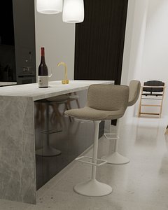 Bar Stool Linea Bobby 3D model