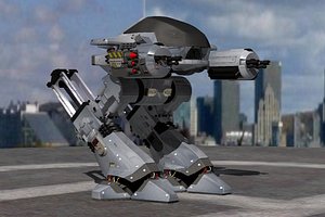 3ds max ed 209 robocop aluminium