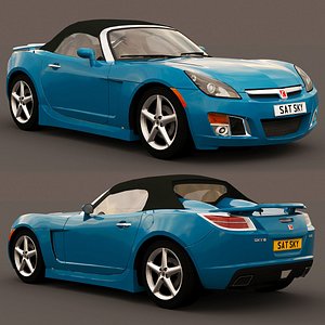 saturn sky turbo 2009 3D model