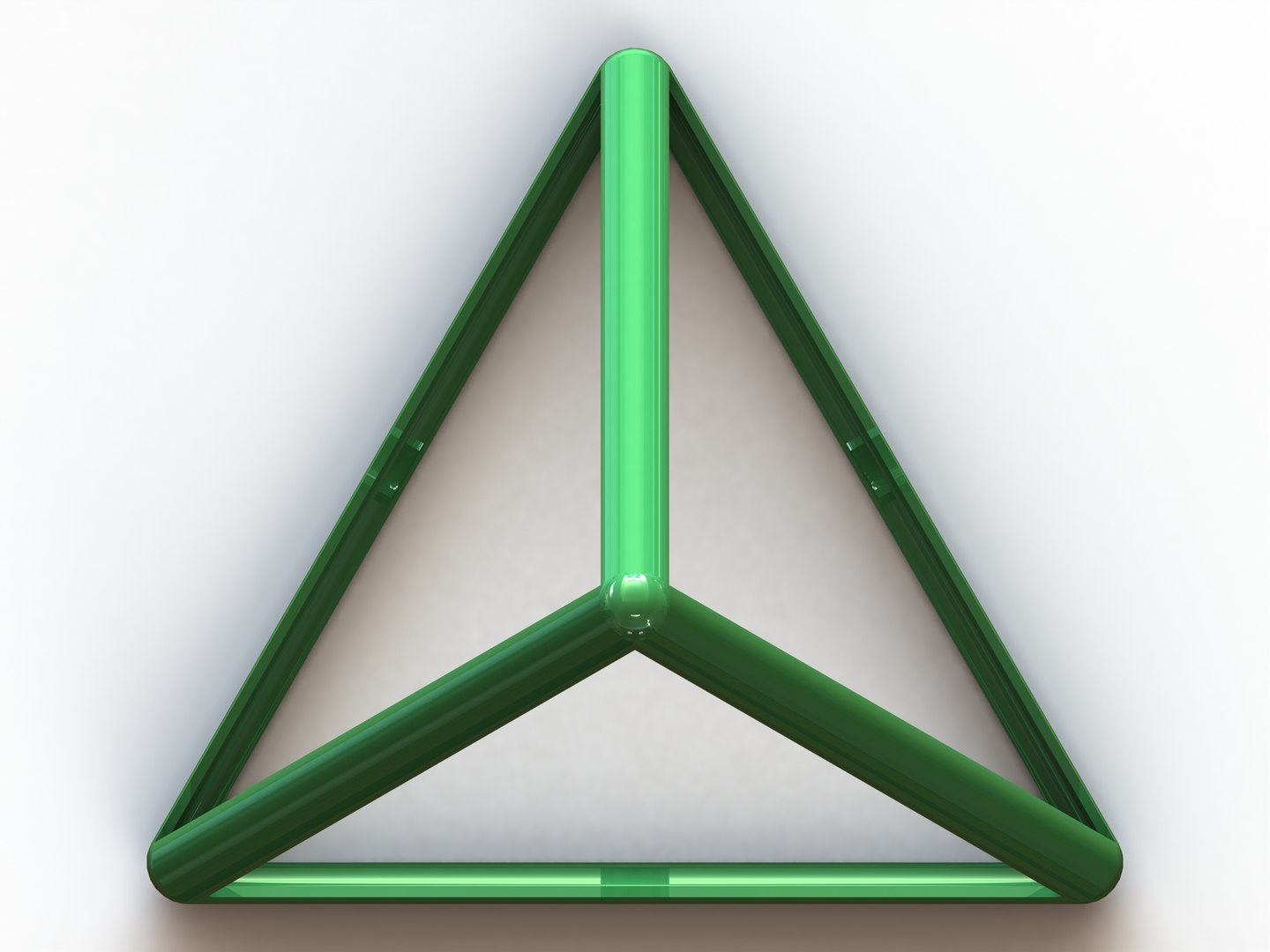 Wireframe Tetrahedron Model - TurboSquid 2162777