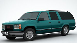3D model GMC Suburban 1995