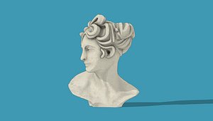 3D model Female head sculpture