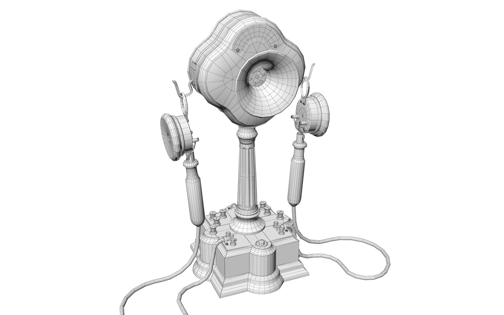 Ancient Telephone 3D Model - TurboSquid 2285105