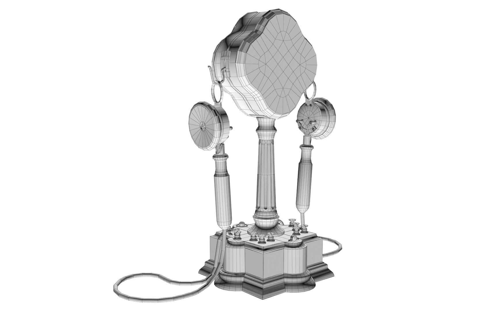 Ancient Telephone 3D Model - TurboSquid 2285105