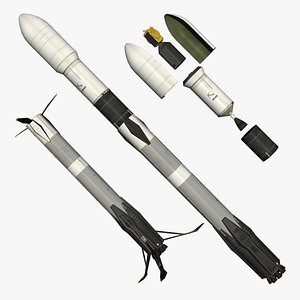 Generic reusable rocket 3D model