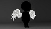 Angel wings Cupid