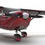 Cessna 172 Red 3D Model
