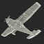 Cessna 172 Red 3D Model