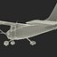 Cessna 172 Red 3D Model